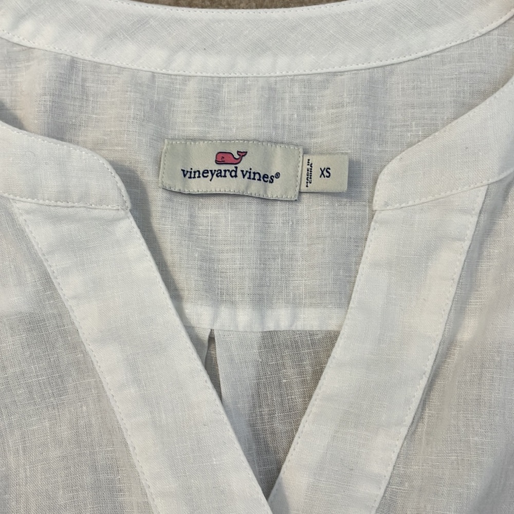 Vineyard Vines Linen Cover Up size XS - Picture 2 of 6